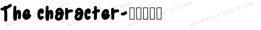 The character字体转换
